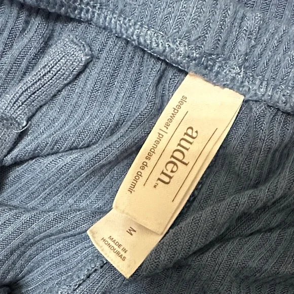 Blue Ribbed Lounge Set - Two-Piece Top & Pants - Picture 4 of 4